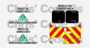 Code 3 Adhesive Vinyl Decals Suit Oxford Diecast 1/76 vans - DVLA Vehicle Tax