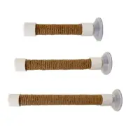 Cage Bird Toy Parrots Stand Perch Rod Swing Suction Cup Conure Budgies Molar