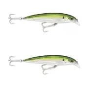 2x Rapala 8cm Saltwater X Rap Jerkbait Fishing Lures - Pilchard