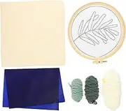Gogogmee 1Set DIY Cross Stitch Embroidery Kit for Easy Art Stitchwork Supplies for Beginners Fun Family Activity Includes of Durable Materials and Instructions