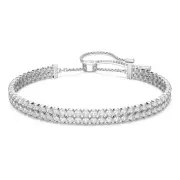 Swarovski 5221397 Subtle White Rhodium Plated Medium Bracelet MSRP $169