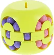 ERINGOGO Fingertip Rotating Bean Cube Coin Bank Compact Educational for Enhances Practical Skills Logical Thinking Spatial Imagination Random Color for Go Fun Random Color