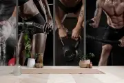 3D Barbell Man Fitness Wallpaper Wall Murals Removable Wallpaper 5