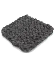 BIDKhome Chain Knitted Trivet Charocal 8X8 Wool