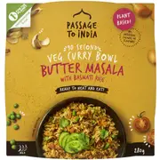 Passage To India Veg Curry Bowl Butter Masala With Rice 280g