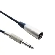 2 lot - 100Ft XLR 3Pin MALE to 1/4" MONO Plug Mic Microphone Cord Cable