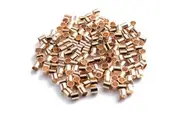 100pcs 2mm Rose Gold Jewellery Crimps Tube Beads Findings Earrings Making Kit