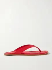 [STAUD] STAUD - Dante Leather Thong Sandals - Red - IT38 IT 38 Red