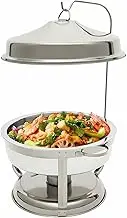 Chafing Dish Set, Stainless Steel Hanging Lid Dining Stove, Buffet, Round, Chafing Food Pan Buffet Warmer for Party, Restaurant, Hotel~