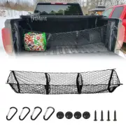 For GMC Sierra 1500 Rear Storage Cargo Net Trunk Bed Mesh Organizer w/ 3 Pocket