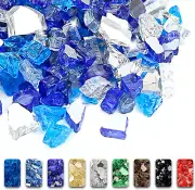 20 Pounds Bahama Blend Fire Reflective Tempered Glass Fire Pit Luster Rocks