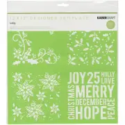 Kaiser Craft 12 X 12 Inches Stencils Holly