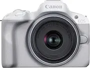 [Canon] EOS R50 Mirrorless Camera RF-S18-45mm F4.5-6.3 is STM Lens Kit, 24.2 Megapixel CMOS (APS-C) Sensor, 4K Video, Hybrid Camera, Photo and Video, Vlogging, Content Creator, RF Mount, White