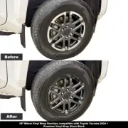 18″ Wheel Vinyl Wrap Overlays Gloss Black for Toyota Tacoma TRD Sport 2024+ (for: Toyota)