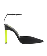 The Attico Perine Contrasting Heel Pointed Toe Pumps 36,38.5,39,41 Black