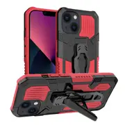 For iPhone 15 Case Tough Protective Cover Holder Clip Red