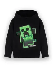 Vanilla Underground Minecraft Unisex Kids Hoodie Black Creeper 11-12 Years