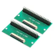 2pcs FFC FPC Connector Board 40 Pin Double Row Male Pin Header Strip Adapter