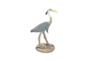Great Blue Heron Toy Handpainted Rubber Bird Realistic Model Gift 2.25" SF11 B31