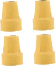 Healeved Walking Stick Heel Grips Liner Cushions Inserts Cane Foot Covers Anti-Skid Cane Tips Walking Pole Foot Pads Easy to Install Single Angle Mm Yellow