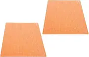 2pcs Double Sided Cutting Pad Cutting Board Modeling Projects Board Sewing Mat for Quilting Modeling Projects Mat Double-Sided Pp Orange