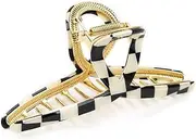 Big Hair Claw Clip - Lattice Design Acetate Claw, Girl metal hair clip, Perfect Big Hair Accessories for Long Thick Hair