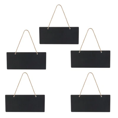 5 Pcs Small Label Set Blackboard Writing Office Chalkboards Signs