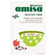 Amisa Organic Gluten Free Fruity Oat Muesli - 325g