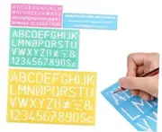 Alphabet Stencils Set of 4 Plastic Letter Stencil Assorted Sizes Multi-style A