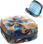 Period Bag,Sanitary Napkin Storage Bag,Abstract Flower or Butterfly,Tampon Holder for Purse