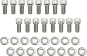 Daseeme SBF Header Bolts Stainless Steel KIT Small Block Replacement for Ford 260 289 302 351W 351C 5.0L