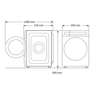 ＊元元家電館＊Whirlpool 惠而浦 Essential Clean 10.5公斤 滾筒洗脫烘WWEB10701BS