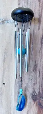 Blue Geode Wind Chime 23"L