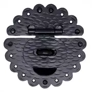 5.25" Rustic Hasp Latch Lock For Furniture, Chests & Trunks Hammered Iron Forged