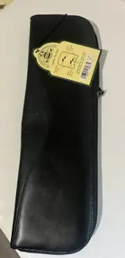 Dopp Leather Tie Case Zip Around Travel Accessories Collection 31768 Black NWT