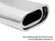 Stainless Steel Racing Complete System Honda Civic 7 Coupe Em 135x80mm Flat Oval