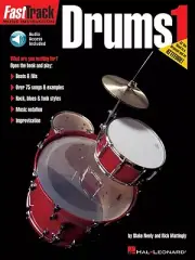FastTrack Drums Method Book 1 Music Instruction Book and Audio NEW 000697285