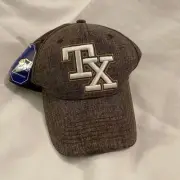 Texas Raised 3D TX Brown Weave Big Bear Brand Ball Cap Hat Snap-back Baseball Ad