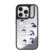 iPhone 16 Pro Mirror Ring Stand Case MagSafe Compatible Cheek To Cheek