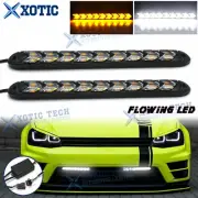 JDM Arrow Sequential Strip Switchback Turn Signal Foglight For Nissan+Infiniti (for: Nissan)