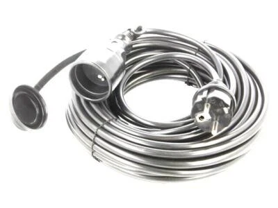W-98419 Extension Cable Sockets: 1 PVC Black 3x1.5mm² 15m 16A KEL