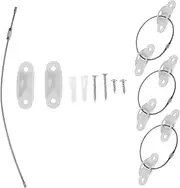 Kisangel 4 Set Tip Furniture Anchors Child Locks Safety Hooks for Proofing Wall Straps for Bookcase