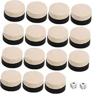 ERINGOGO Exquisite Chess Game Accessories 60pcs Wooden Chess Pieces Checkers for Ages