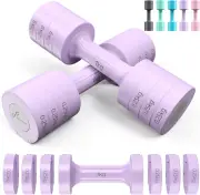 Adjustable Dumbbells Hand Weights Set: 4 in 1 Weight Adjustment 2.5Kg*2 Free We