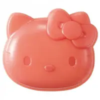 在飛比找樂天市場購物網優惠-小禮堂 Hello Kitty 吐司壓模器 (紅大臉款)