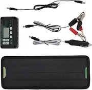 Battery Solar Panel Kit - 24V 12V Trickle Charger for Car Truck Tractor, Solar Panel Charger Kit | Outdoor Portable Battery Charging System with Inverter, Solar pwer Maintainer for RVs Camping Home W