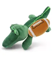 DolliBu Soft Huggable Alligator Stuffed Animal with Football Plush - 6 Inches