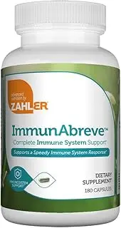 Abreve, Powerful Immune System Support, Contains High Doses of Pantothenic Acid and Vitamin C, All-Natural Supplement to Boost Optimum Health and Total Wellness, Certified Kosher, 180 Capsules