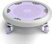 Multifunctional Abdominal Wheel Board for Core Workout 4 Castor Ab Strength Training Roller with Mat Ab Exercise Equipment for Home Gym(Gray Purple)