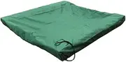 Sandpit Cover Waterproof Dustproof Uv Protection Pool Sheet Sandpit Canopy Green 120x120cm Sandbox Cover